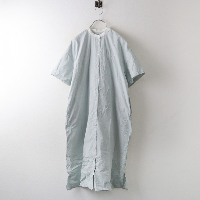 2024SS タンディ TANDEY 休日と詩 ピクニックロングシャツ/ブルー  