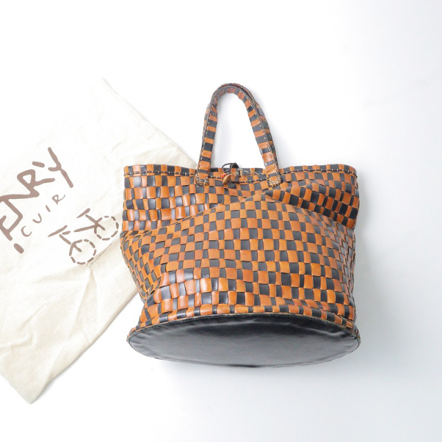 期間限定価格】希少 アンリークイール HENRY CUIR イントレチャート 