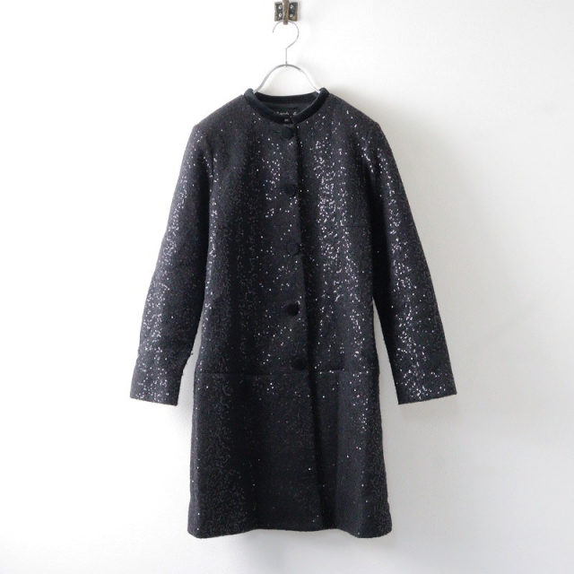 期間限定価格】agnes b. アニエスベー JAB0 MANTEAU スパンコール装飾 