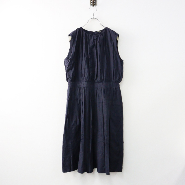 R&D.M.Co- コットンシルクギャザードレスワンピース