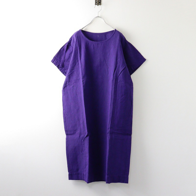 ヤンマ産業 YAMMA 会津木綿 染色加工 ワイドシルエット ハーフスリーブ  