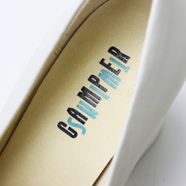 美品 カンペール CAMPER TWINS ビット付きスクエアトゥパンプス