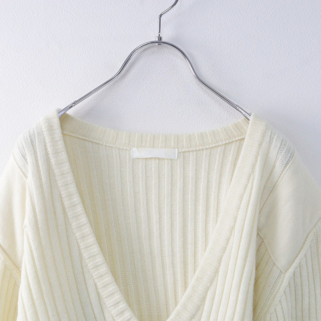 KAYLE】WOOL RIB PEPLUM KNIT