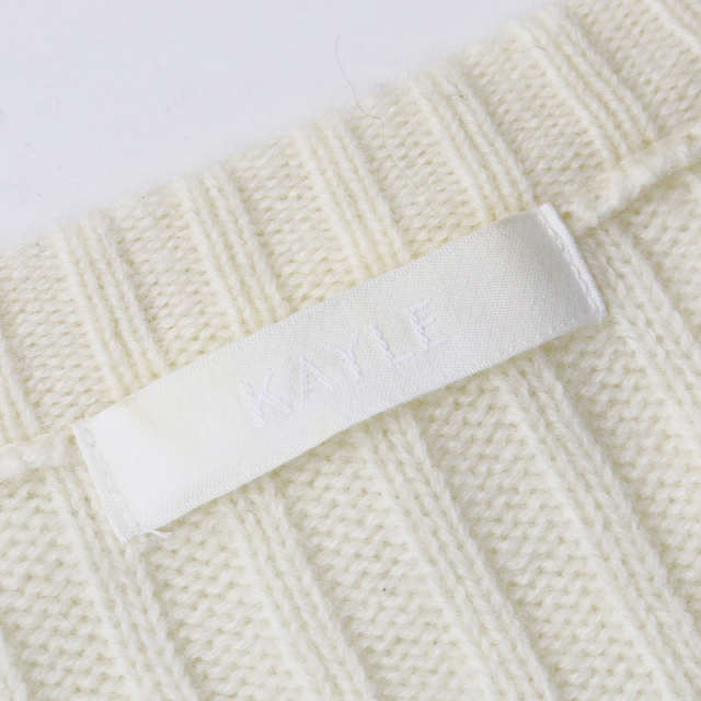 KAYLE】WOOL RIB PEPLUM KNIT