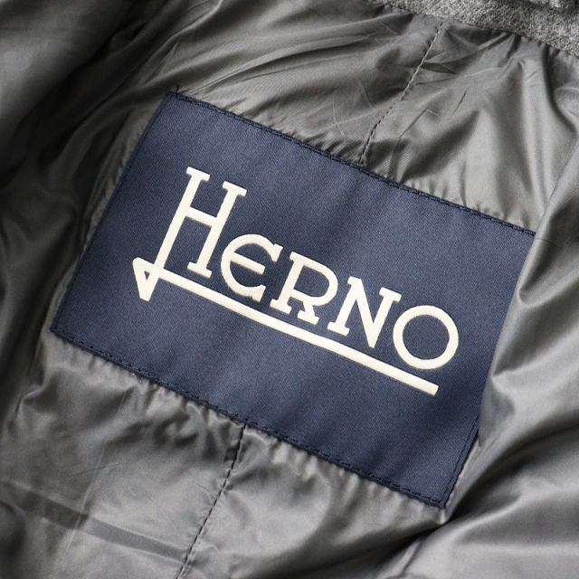 ヘルノ HERNO ウールボディ ダブルブレスト グースダウンコート