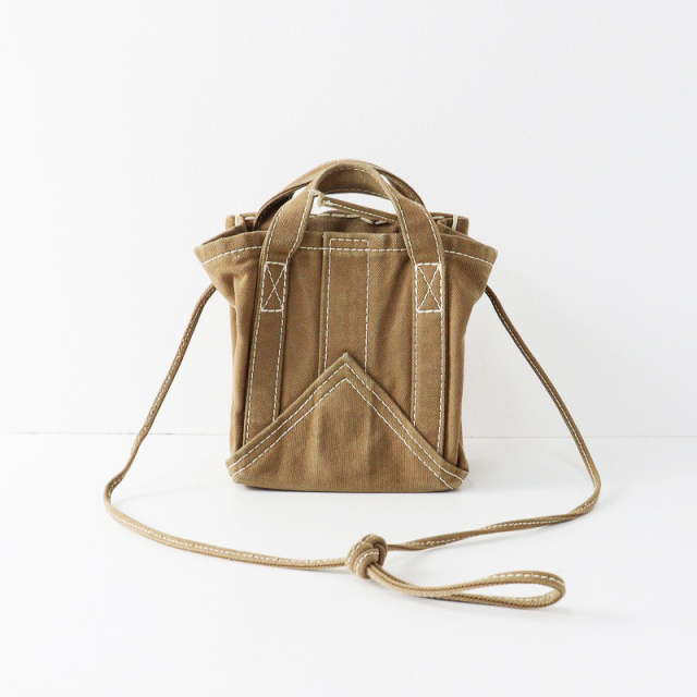 期間限定価格】エバゴス ebagos KAGO BUKURO キャンバス × かごバッグ 