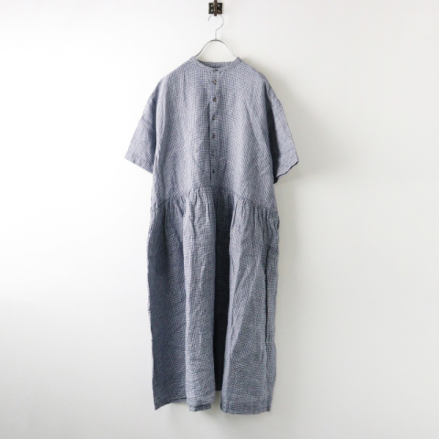 2022SS ネストローブ nest Robe リネンギンガムチェックシャツ 