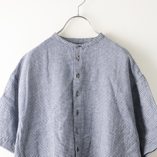 2022SS ネストローブ nest Robe リネンギンガムチェックシャツ 