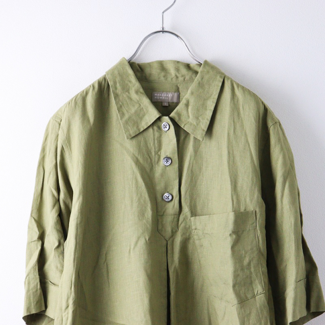 2022SS マーガレットハウエル MARGARET HOWELL SHIRTING LINEN DRESS 1 