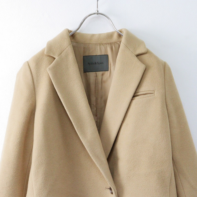 スピックアンドスパン SPICK&SPAN メルトン ウール チェスターコート  