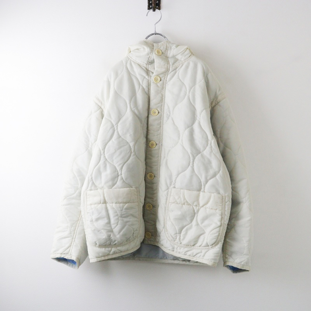 45R ナイロンの908フーディー 45R厚ナイロン×ボアの908フードブルゾン: WOMEN｜45R