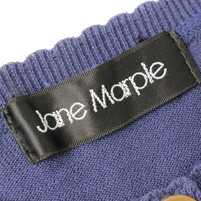 2021SS ジェーンマープル Jane Marple Logo crown embroidery cardigan 