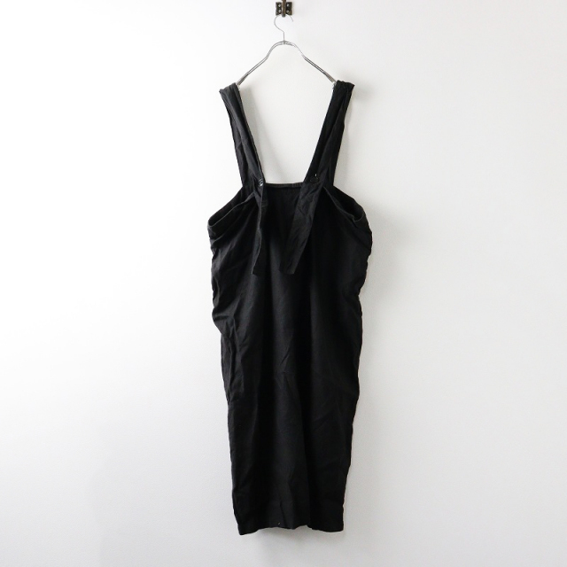 スカート [UpcycleLino]   jumper skirt    black UpcycleLino] jumper skirt black