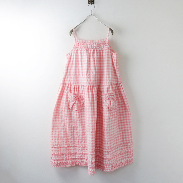 極美品 2024SS ピンクハウス PINK HOUSE ブロックギンガムキャミソール  