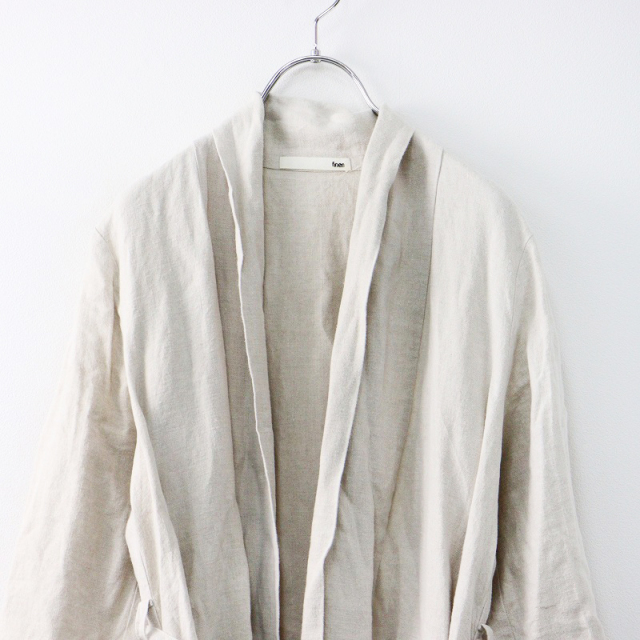 エヴァムエヴァ evam eva raising linen robe/ベージュ ライジング  