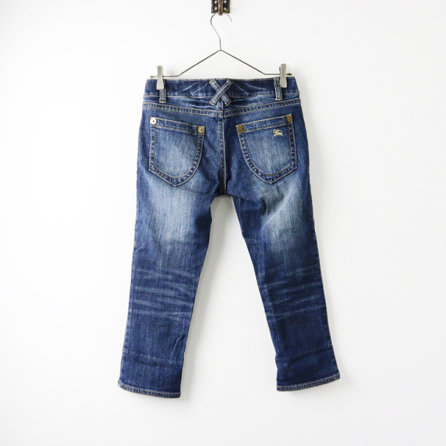 バーバリーブルーレーベル BURBERRY BLUE LABEL ホース刺繍 クロップド  