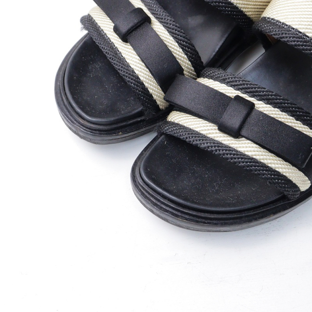 イタリア製 マルニ MARNI バイカラー ツーベルト ストラップ リボン  