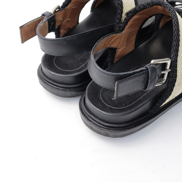 イタリア製 マルニ MARNI バイカラー ツーベルト ストラップ リボン  