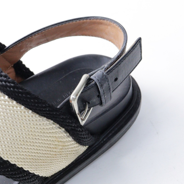 イタリア製 マルニ MARNI バイカラー ツーベルト ストラップ リボン  