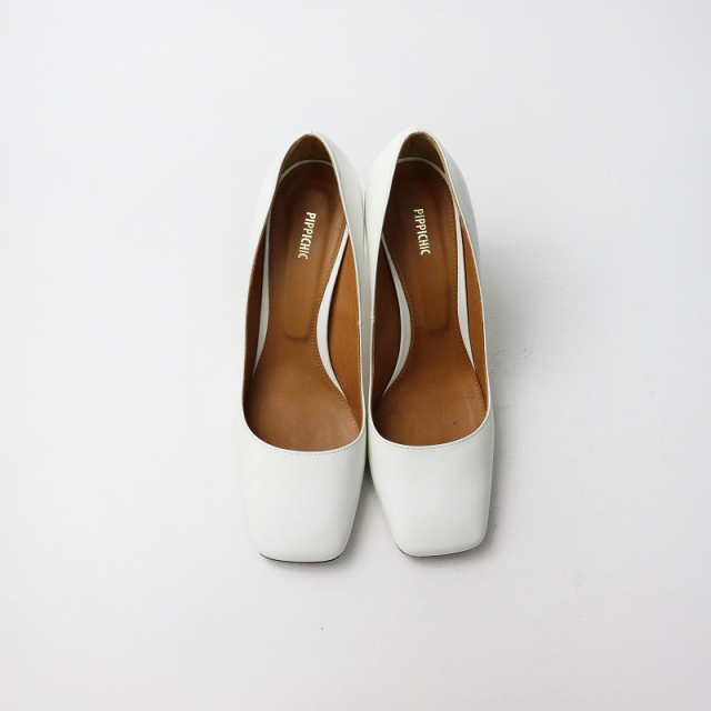美品 ピッピシック PIPPICHIC VIANCA7 スクエアトゥパンプス 36.5 