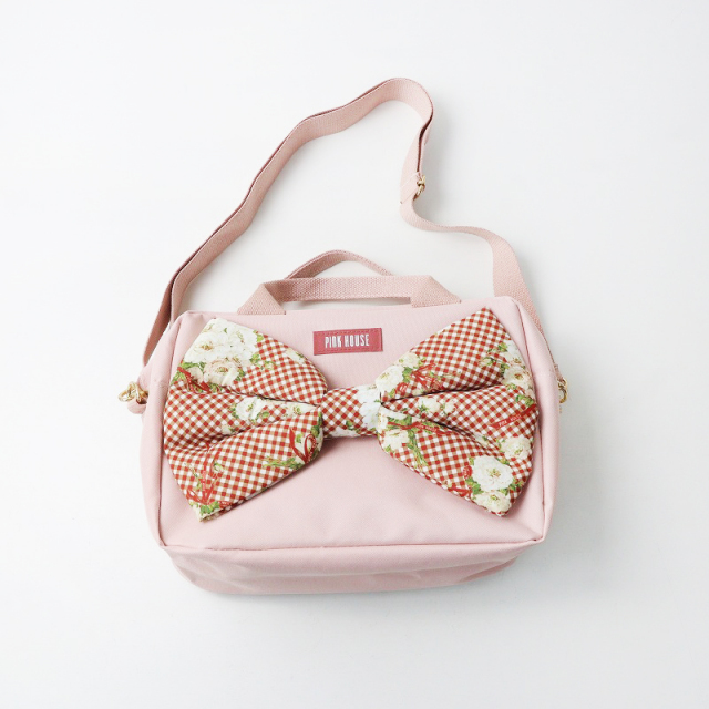 ピンクハウスりぼん巾着籠バッグ❤️新品タグ付き❤️定価19,800円最終価格❤️ ピンクハウスりぼん巾着籠バッグ❤️新品タグ付き❤️定価19,800