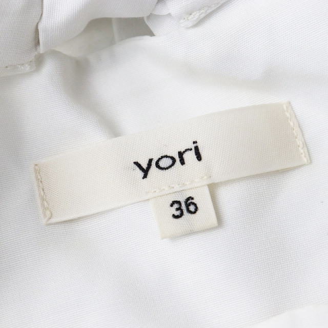 ヨリ yori コットン バックリボンブラウス 36/ホワイト 白 トップス  