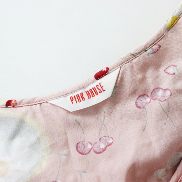 極美品 2023 ピンクハウス PINK HOUSE パーラープリントワンピース 