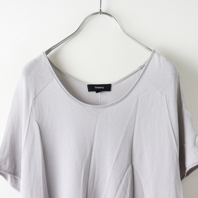 Theory - tokio　Theory リブ クルーネックウールニットカットソー　グレー 楽天市場】【中古】theory Vネックニット 01-3101722-000-902