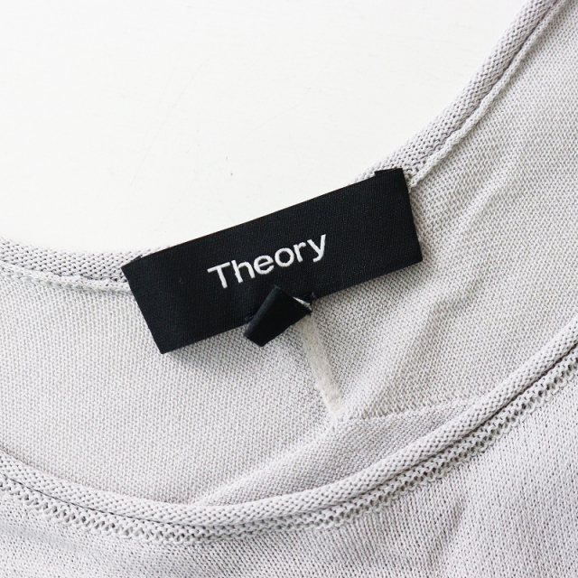 Theory セオリー　グレー フルジップ フーディ S ウォッシャブル theory luxe 24SS ウォッシャブル Marvine Serra｜Yahoo!フリマ