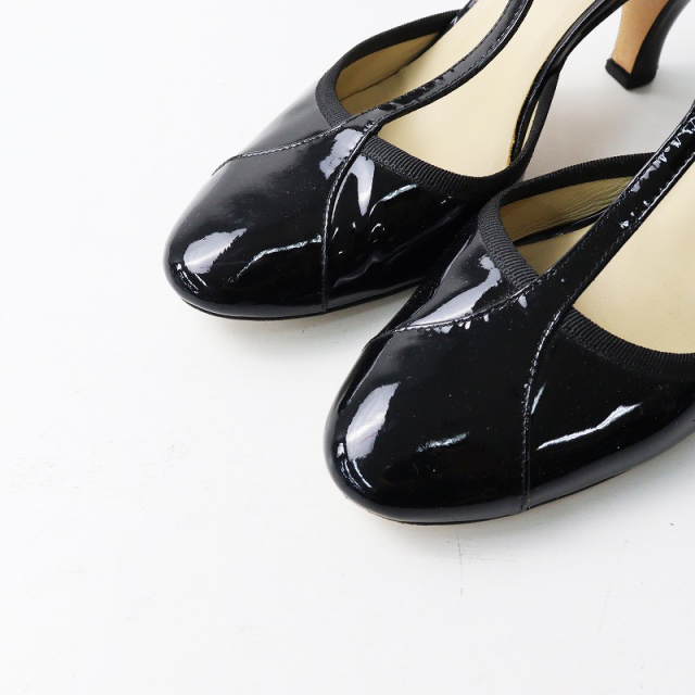 レペット repetto BAYA Tストラップパンプス 39/ブラック パテント 