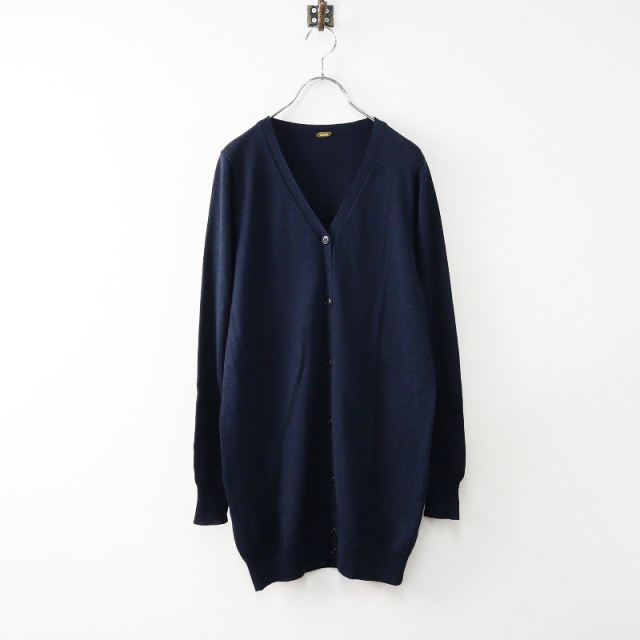 DEUXIEME CLASSE - MUSE de Deuxieme class コットンシルクカーディガン 紺 MUSE de Deuxieme class コットンシルクカーディガン 紺