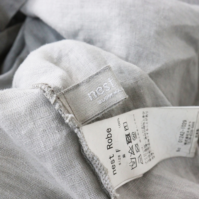 2024SS ネストローブ nest Robe リネンインディゴ墨染め2way