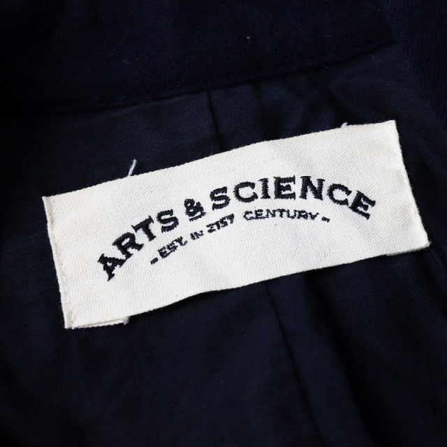 サマーセール】アーツ＆サイエンス ARTS&SCIENCE ウールスタンドカラー