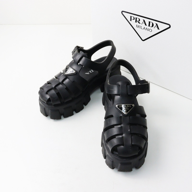 プラダ PRADA 1X853M 3LKK モノリス トライアングルロゴ フォーム  