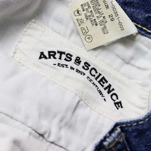 アーツアンドサイエンス ARTS&SCIENCE セルビッチテーパードデニム 