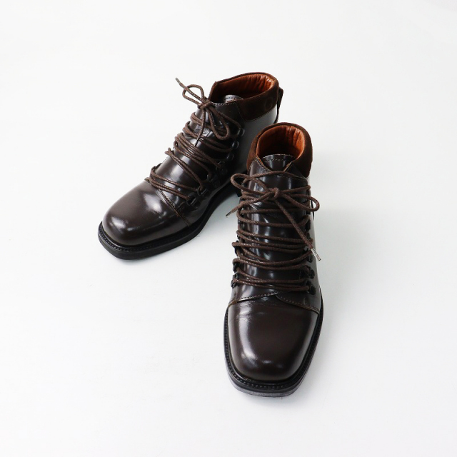期間限定価格】美品 グッチ GUCCI 104 0153 レザーマウンテンブーツ 