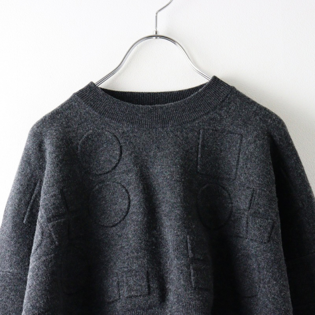 2023AW エンフォルド ENFOLD O EMBOSS CROPPED PULLOVER エンボス 