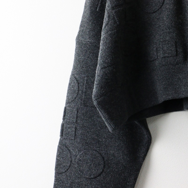 2023AW エンフォルド ENFOLD O EMBOSS CROPPED PULLOVER エンボス 