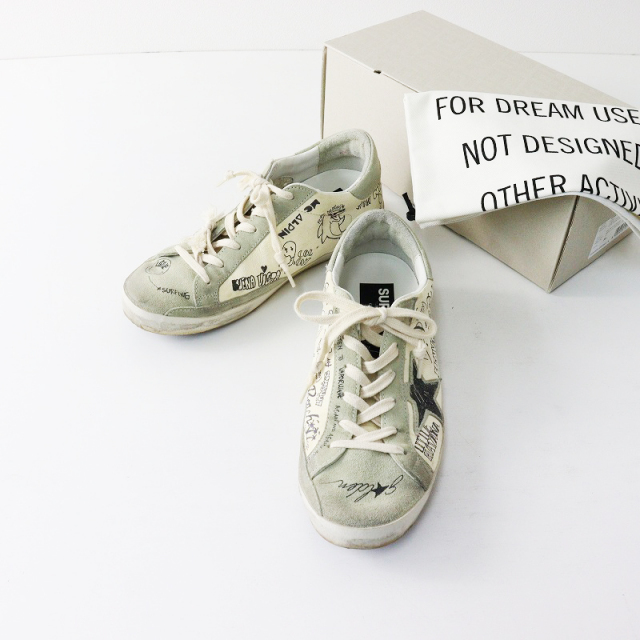 美品 定価8万 GOLDEN GOOSE ゴールデングース ペインティング  