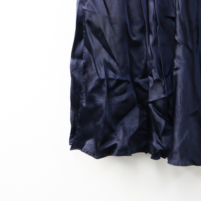 ドゥーズィエムクラス Deuxieme Classe GLOSSY-SKIRT 36/ネイビー  