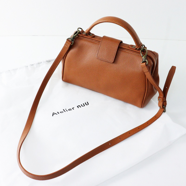 極美品 バーバリーブルーレーベル 2way 巾着レザーショルダーバッグ 
