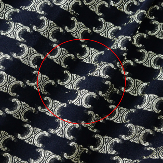 美品 国内 JPタグ 2019AW セリーヌ CELINE トリオンフ ボウタイ シルク  