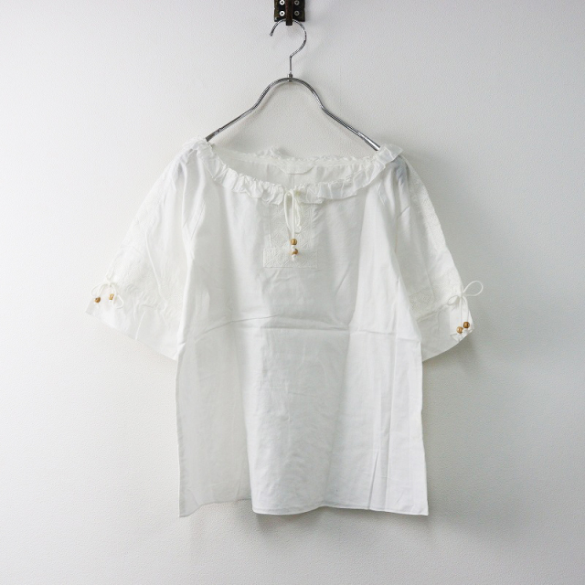 中川政七商店 高島ちぢみ 格子 フリーシャツ フレンチスリーブ 日本製