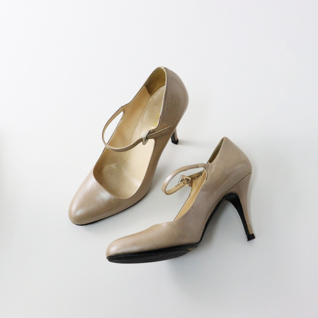 PRADA アンクルストラップパンプス PRADA（プラダ）ラバー ウェッジアンクル Tストラップ パンプス 341