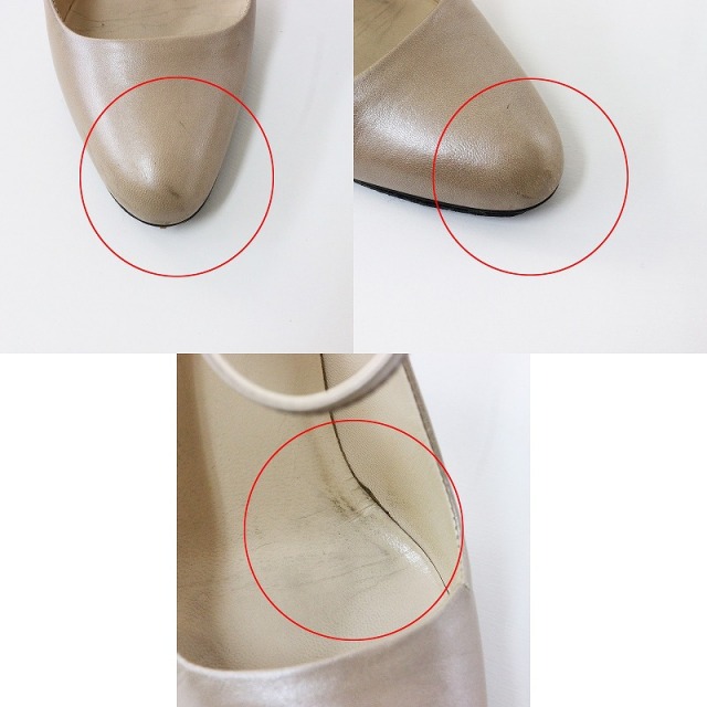 小さいサイズ イタリア製 プラダ PRADA プレーントゥ レザーヒール