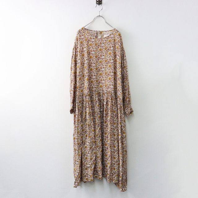 ローブデポー ROBE de PEAU フローラルドレス F/イエロー系 プル  