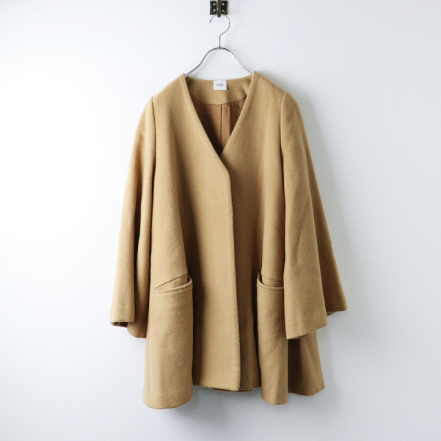 ドゥーズィエムクラス購入 エリン ELIN ウール ベルスリーブ フレア  