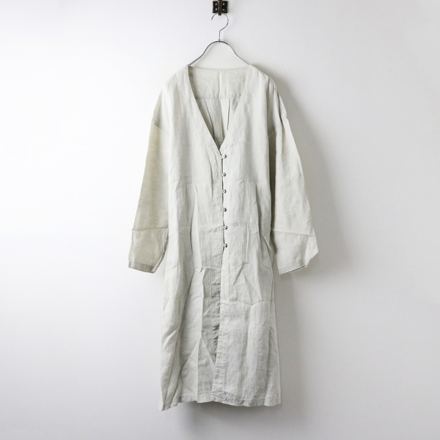 ネストローブ nest Robe ベルテッド リネン ワンピース コート F  