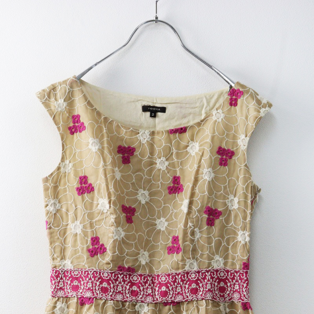 TOCCA 花柄刺繍 ワンピース