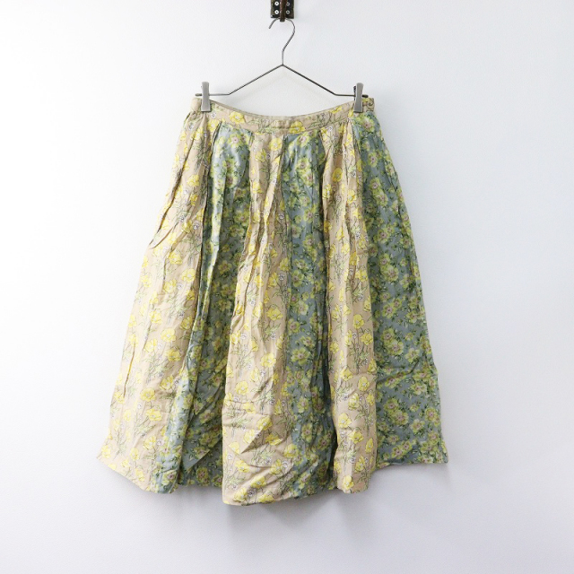 ジェーンマープル花柄スカートMサイズベージュ